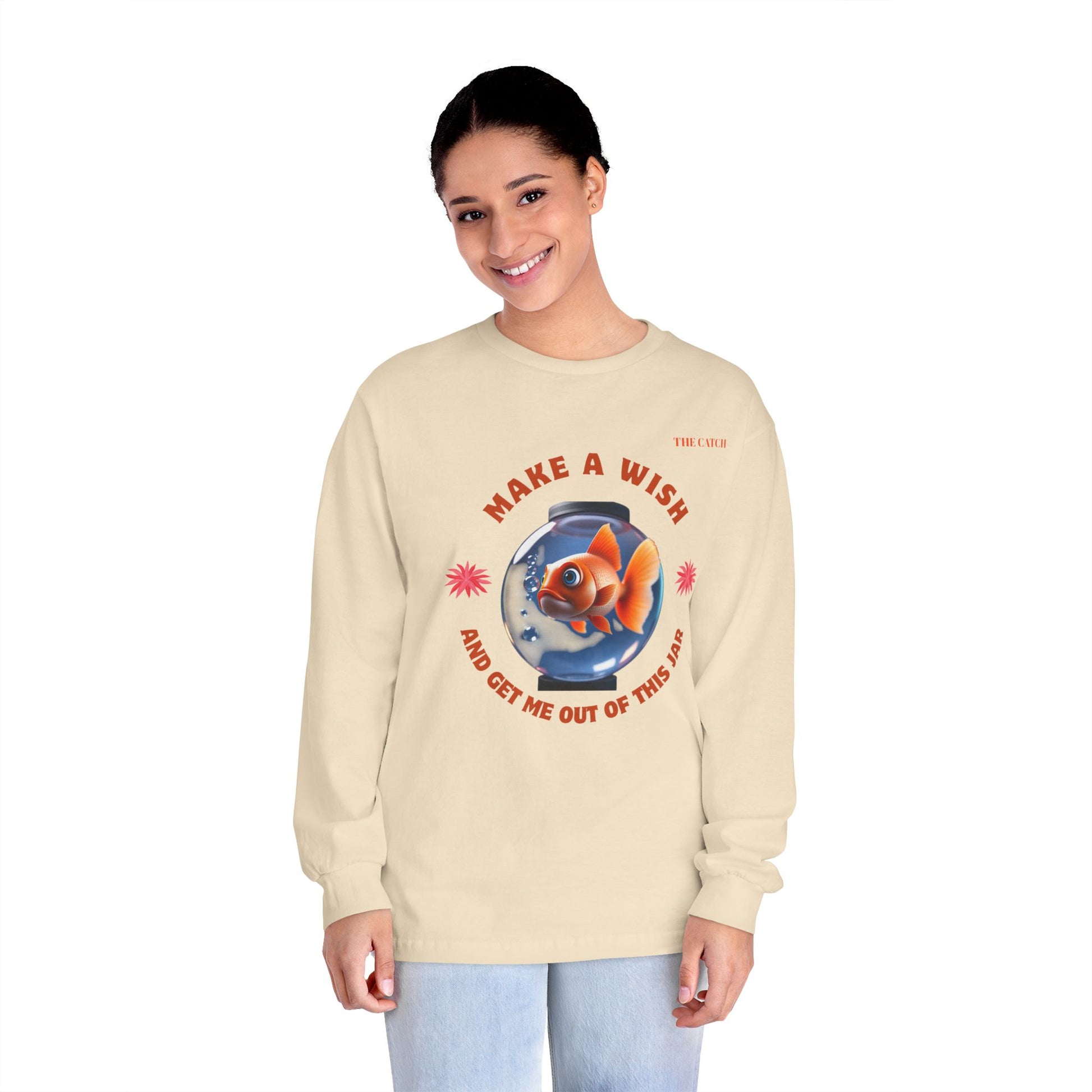Make a Wish Fish Long Sleeve T-Shirt – Classic Tee for Dreamers - THE CATCH
