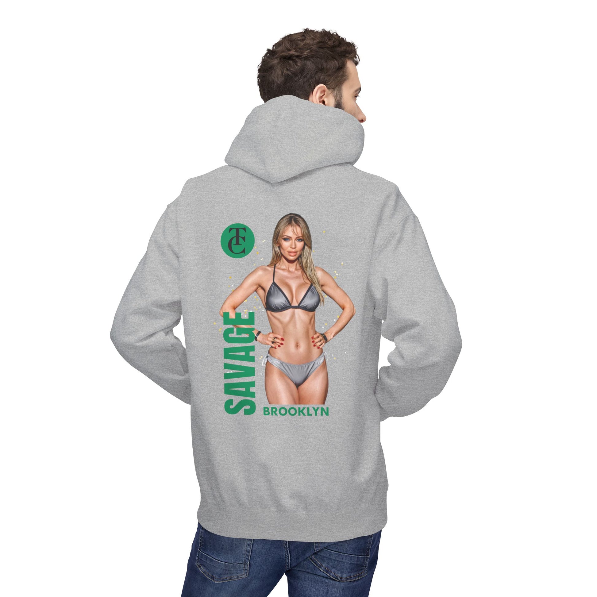 Savage Brooklyn Midweight Fleece Hoodie - Casual Streetwear Fashion - THE CATCH