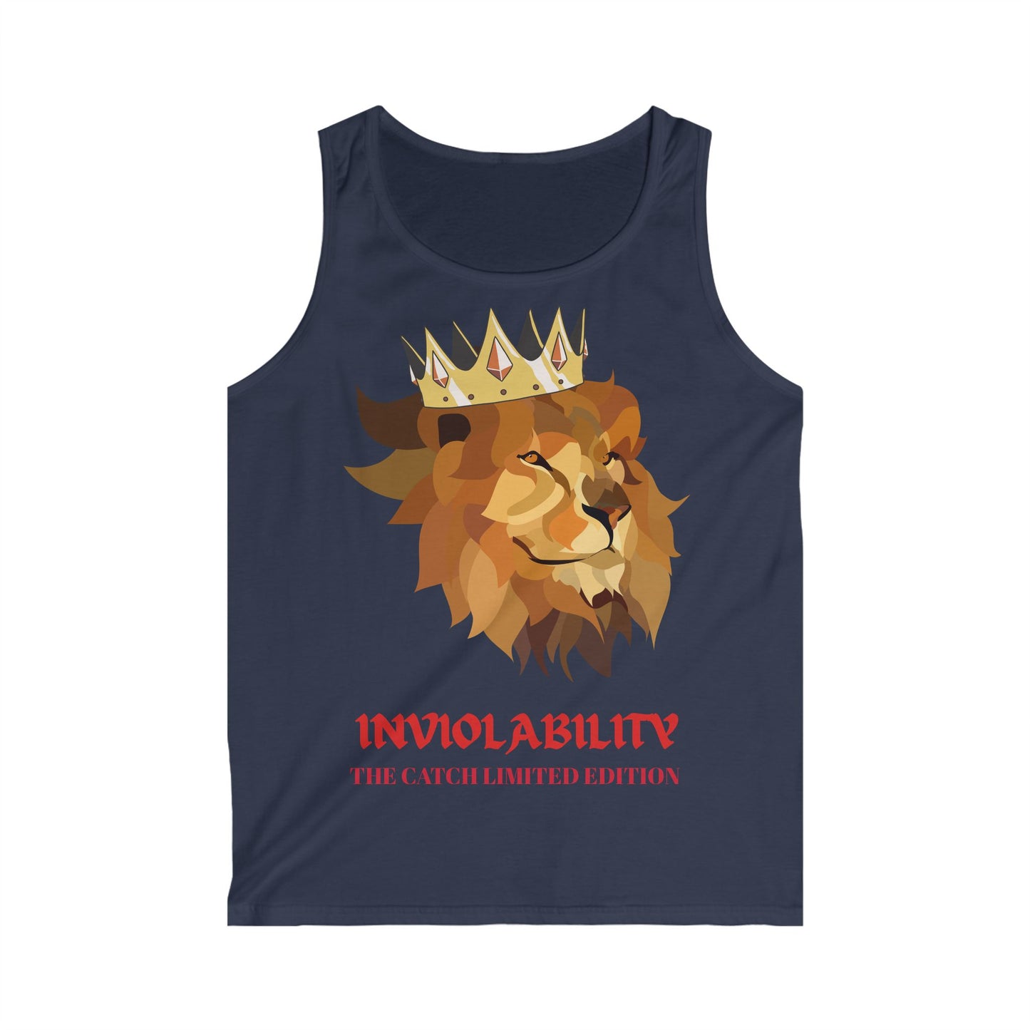 Men's Softstyle Tank Top - "Inviolability" Limited Edition Lion Design