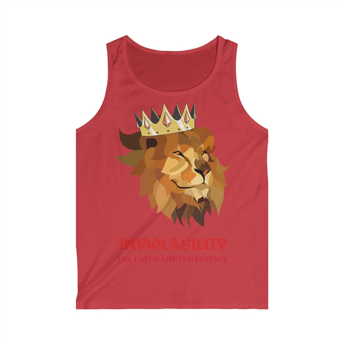 Men's Softstyle Tank Top - "Inviolability" Limited Edition Lion Design