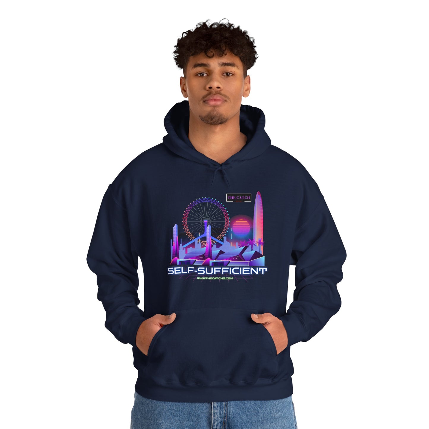 Retro Vibes Hooded Sweatshirt - Comfortable Streetwear, Perfect for Gifts, Relaxed Style, Fashion, Casual Wear - THE CATCH