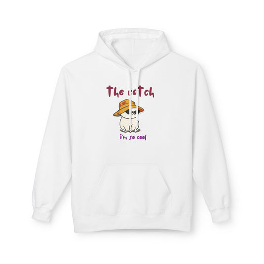 Cool Cat  Fleece Hoodie - The Catch Design