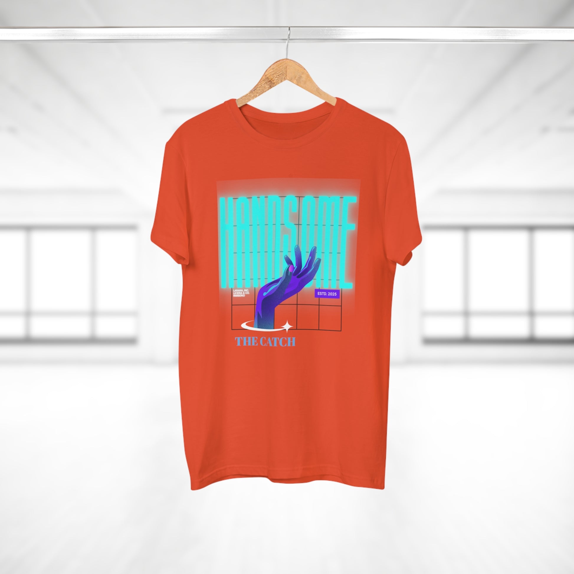 Stylish Graphic Tee for Men - 'Handsome' Design - THE CATCH