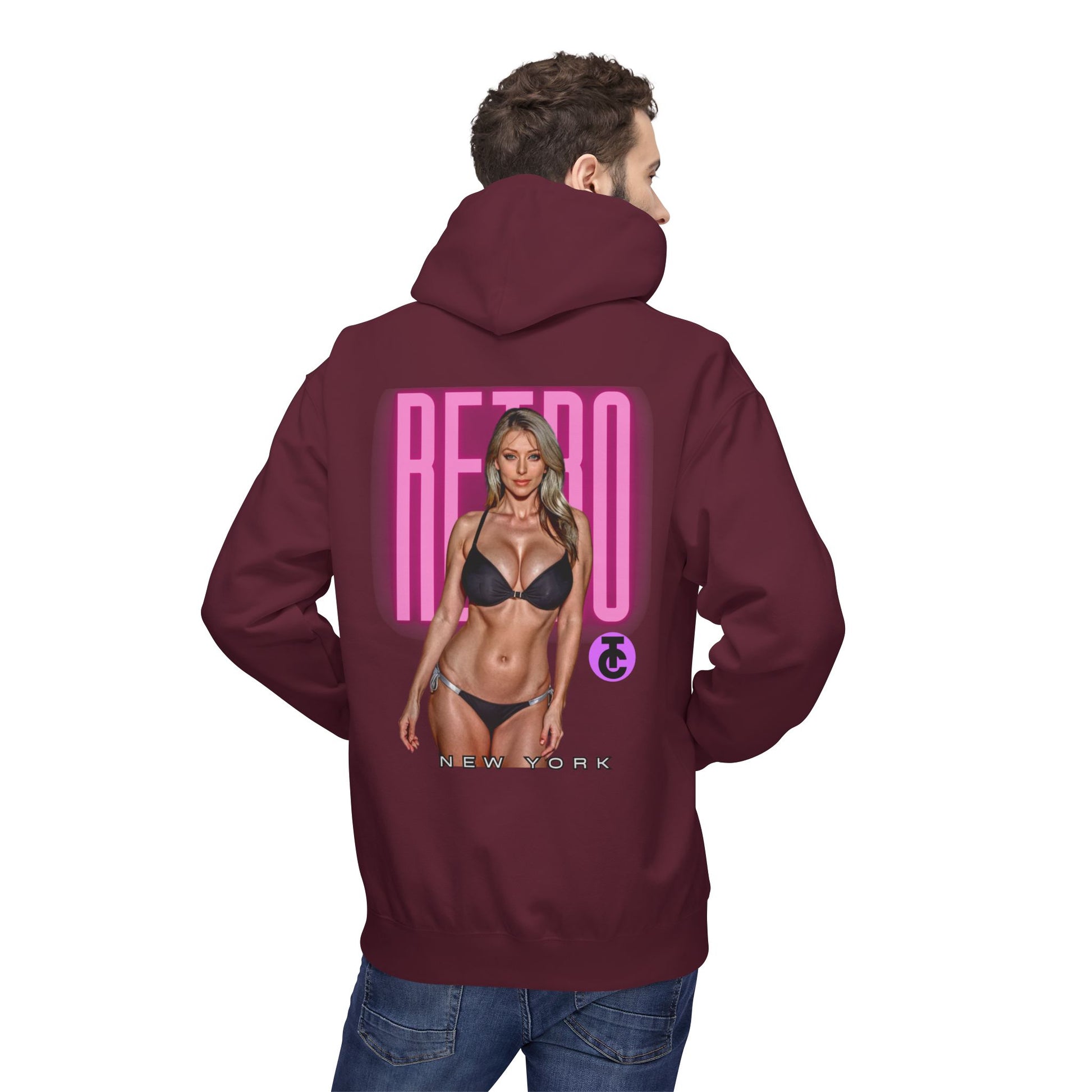 Retro New York Fleece Hoodie, 80s Style Sweatshirt, Vintage Hoodie, Casual Streetwear, Trending Fashion - THE CATCH