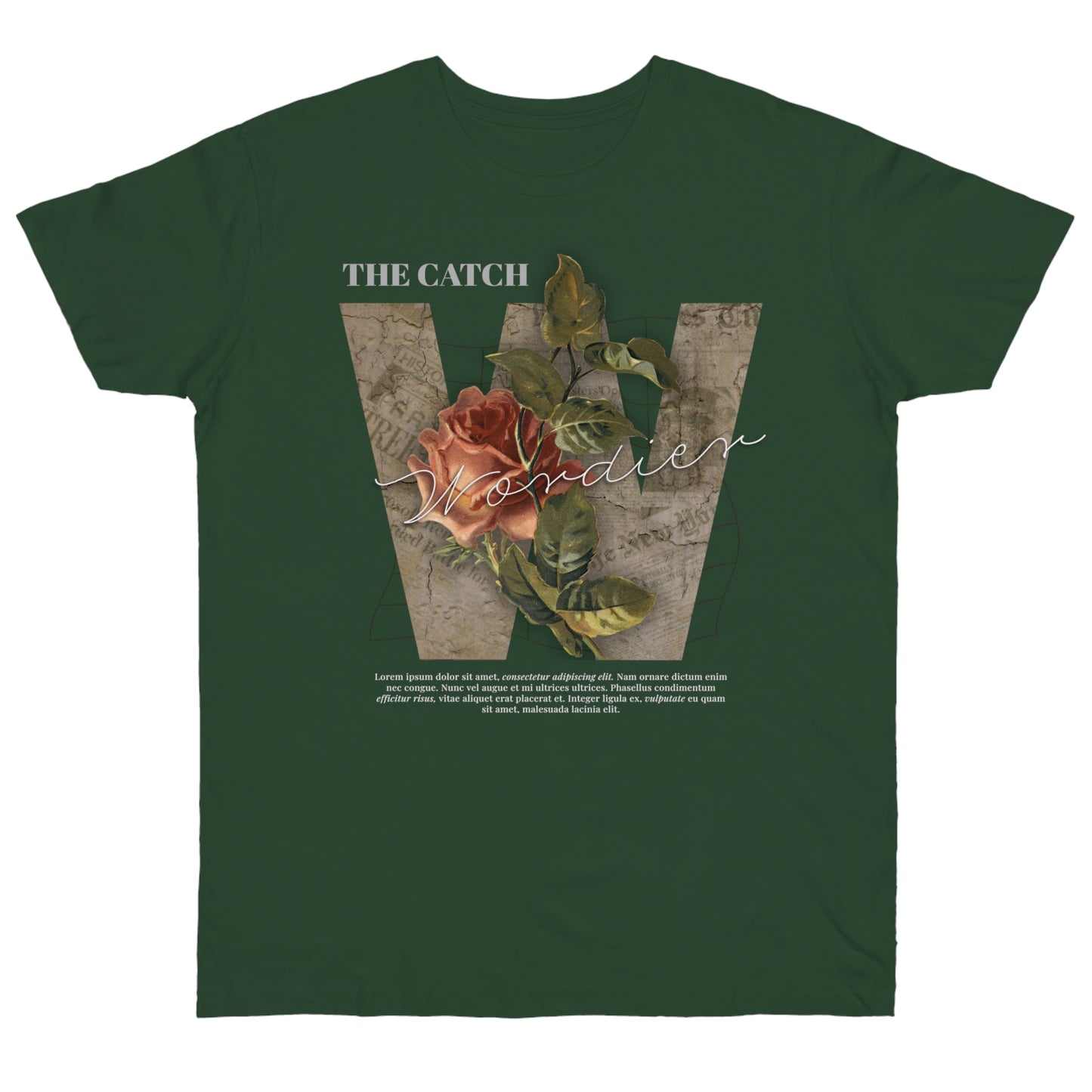 Wonder Floral Single Jersey T-Shirt - Vintage Aesthetic - THE CATCH