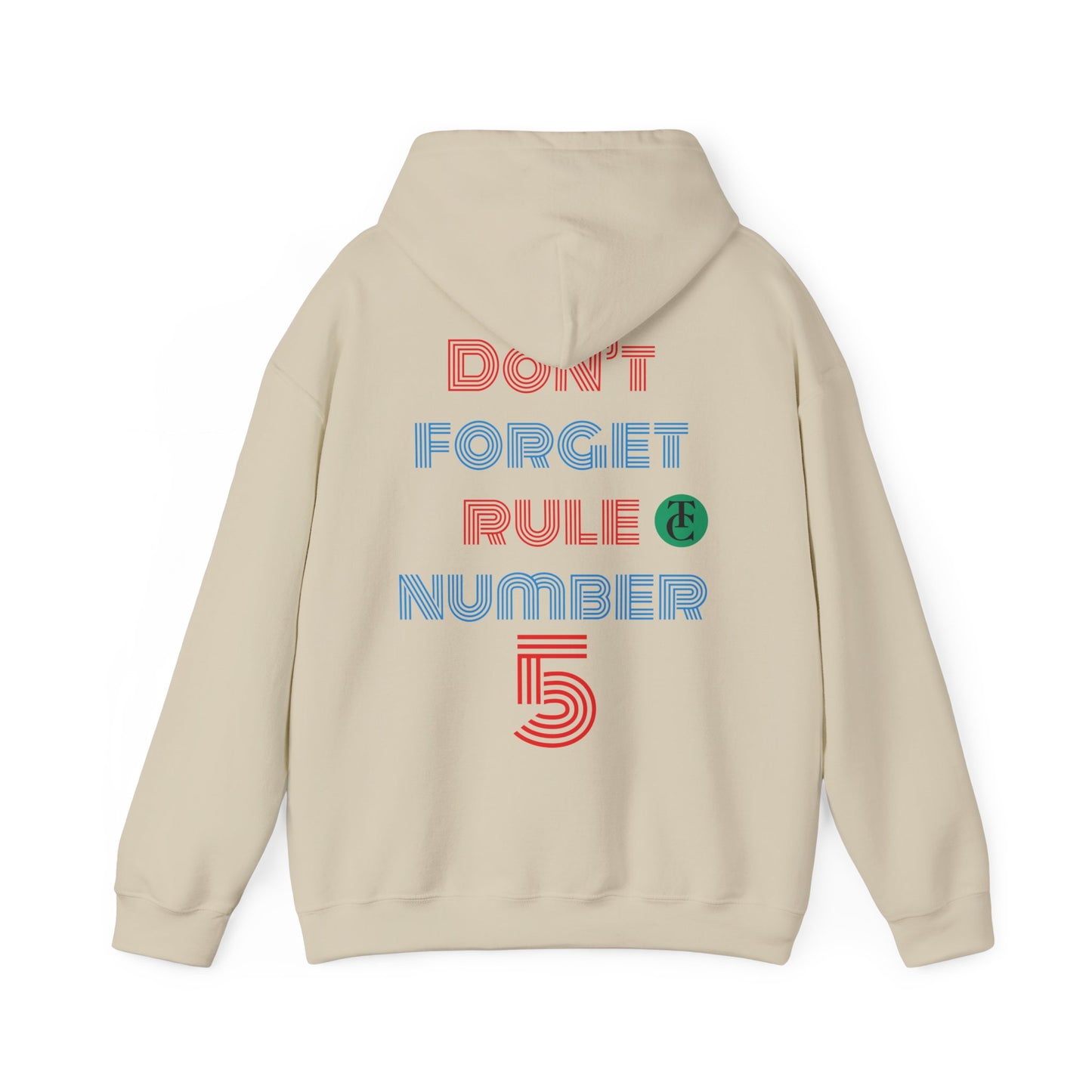 Stylish Reminder Hoodie - Perfect Gift for Friends, Casual Wear, Rule Number 5, Cozy Sweatshirt, Laid-back Fashion