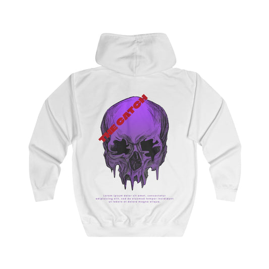 Full Zip Hoodie - 'The Catch Baddie' Skull Design
