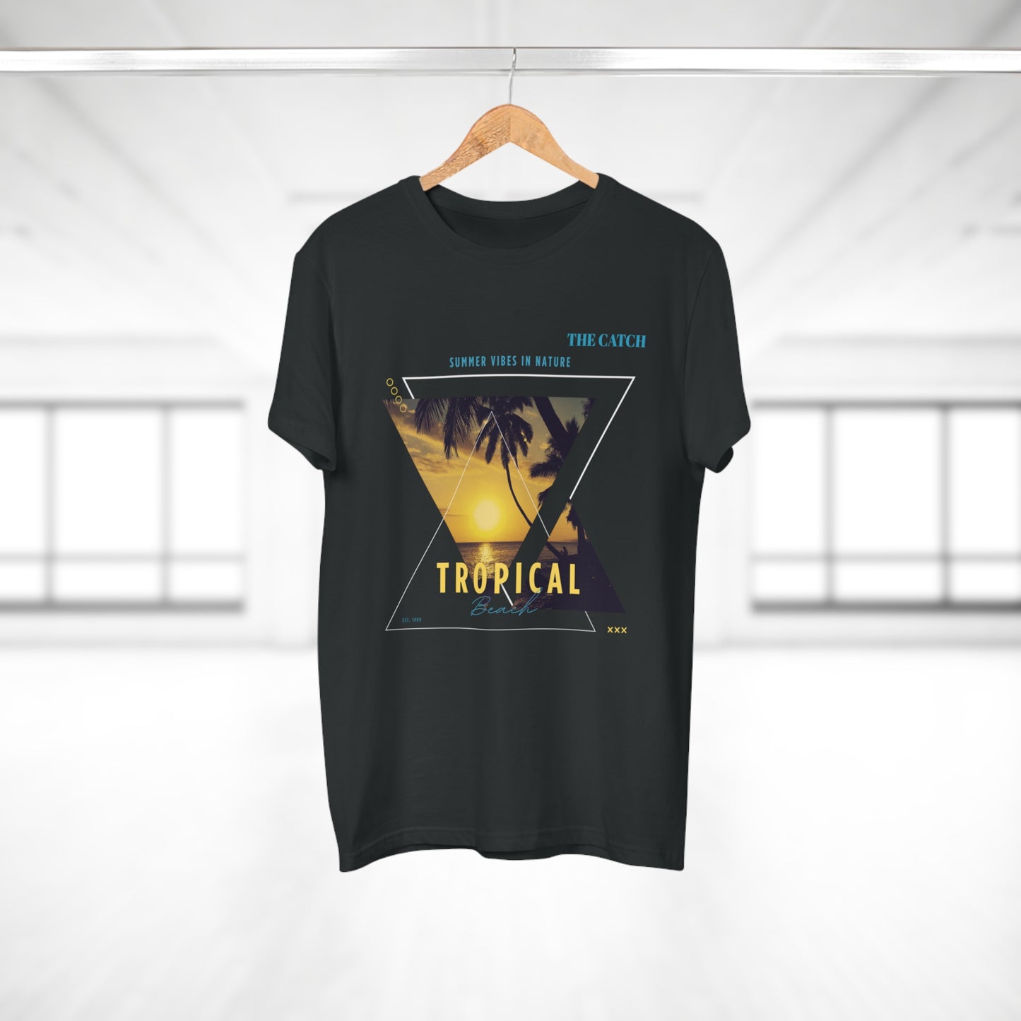 Tropical Vibes Men's T-Shirt - Summer Nature Graphic Tee