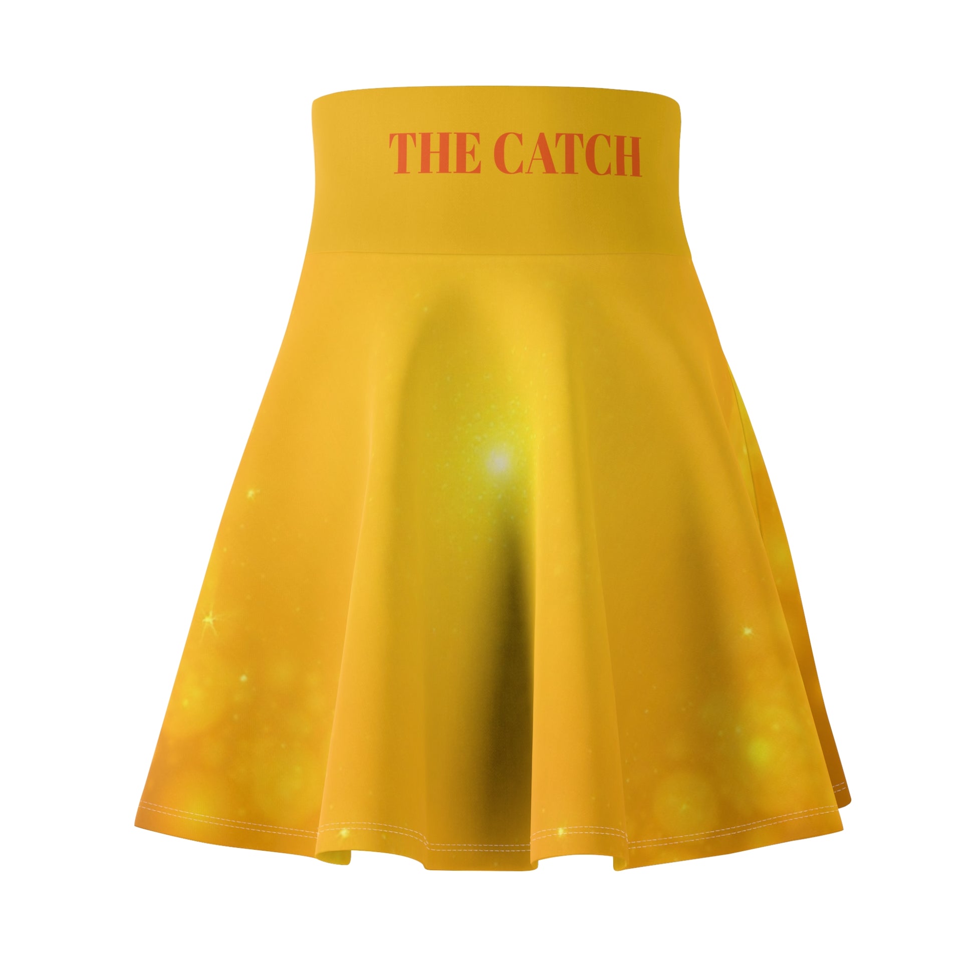 Sunshine Yellow Women's Skater Skirt - Cheerful, Versatile, Perfect for Summer, The Catch Skirt, Festival Fashion, Casual Chic - THE CATCH