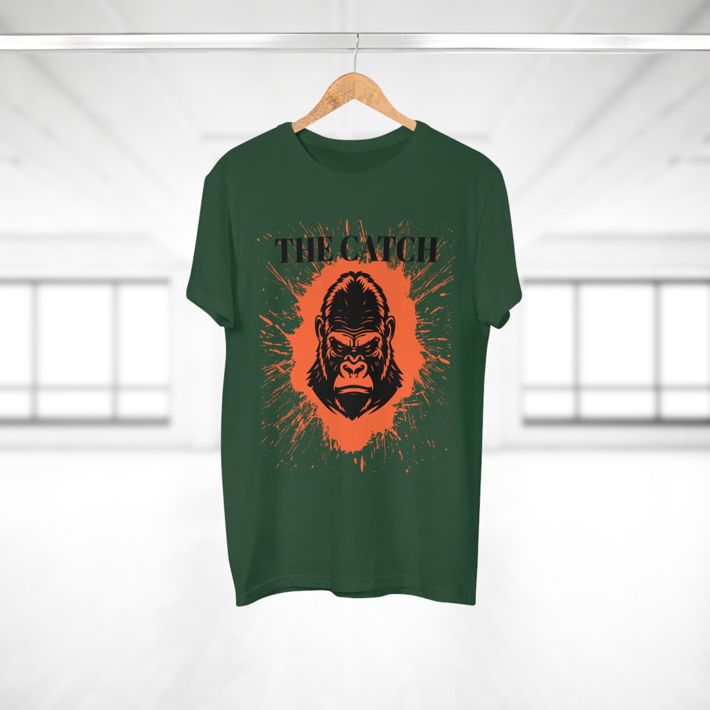 Men's Graphic T-Shirt - "The Catch" Gorilla Design