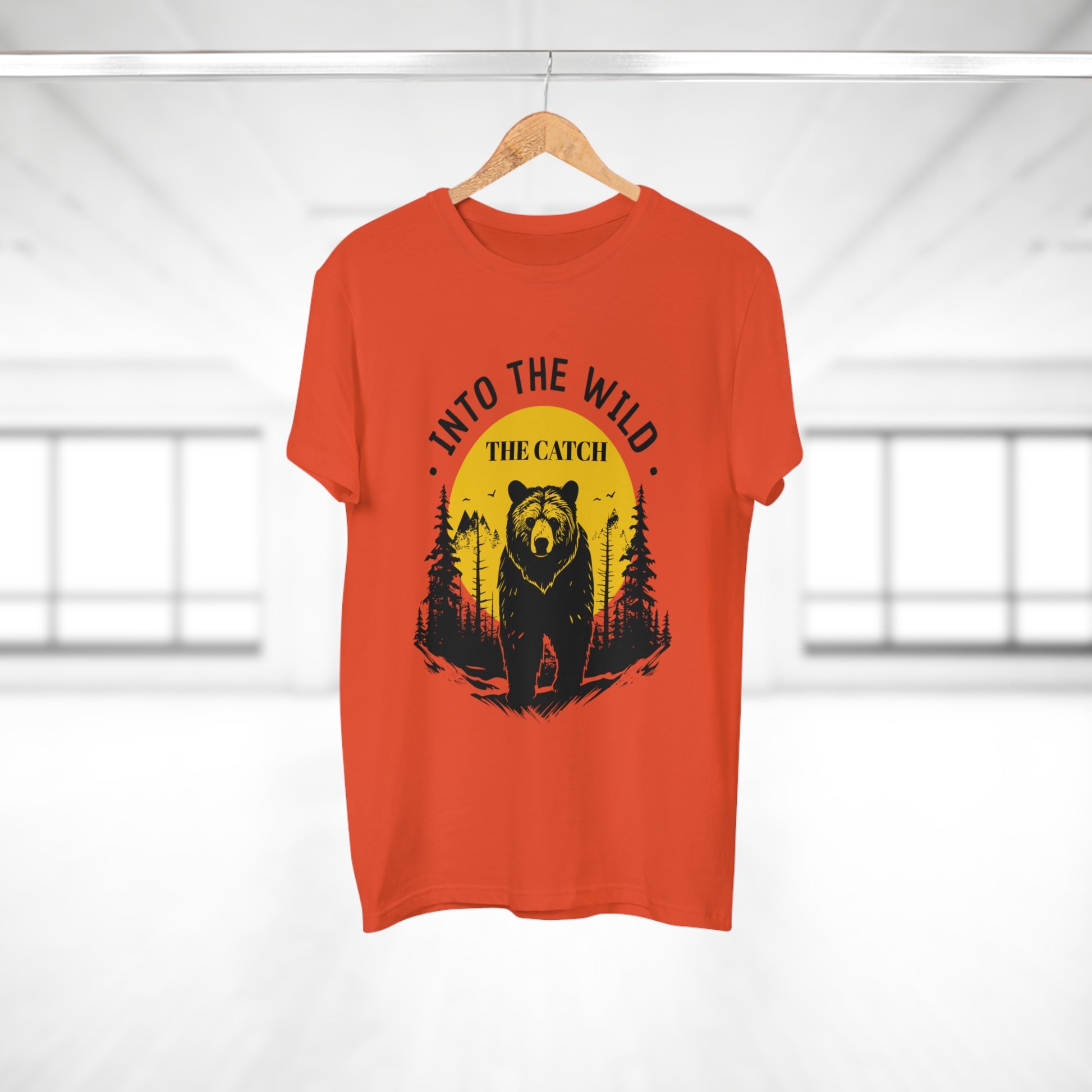 Men's Outdoor Adventure T-Shirt | Into the Wild Bear Design - THE CATCH