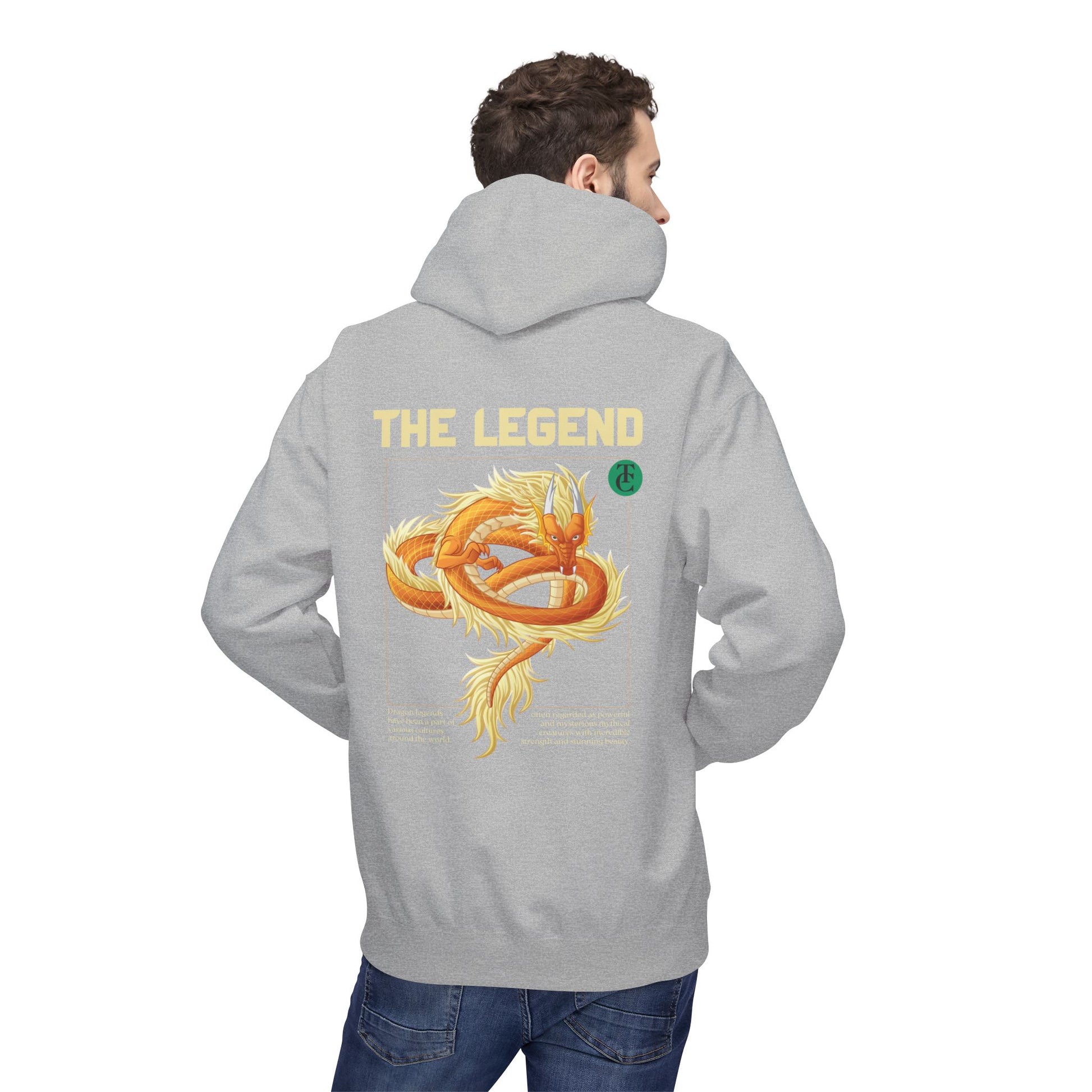 The Legend Dragon Hoodie - Midweight Softstyle Fleece - THE CATCH