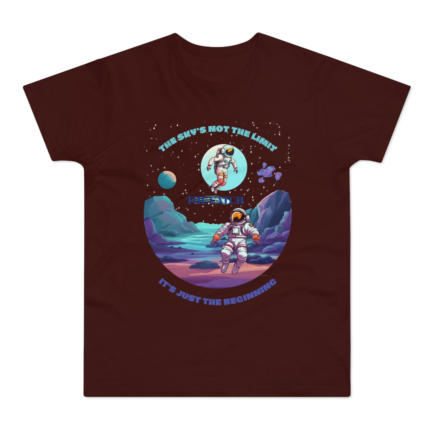 Astronaut Adventure Men's T-Shirt - 'The Sky's Not the Limit, It's Just the Beginning'
