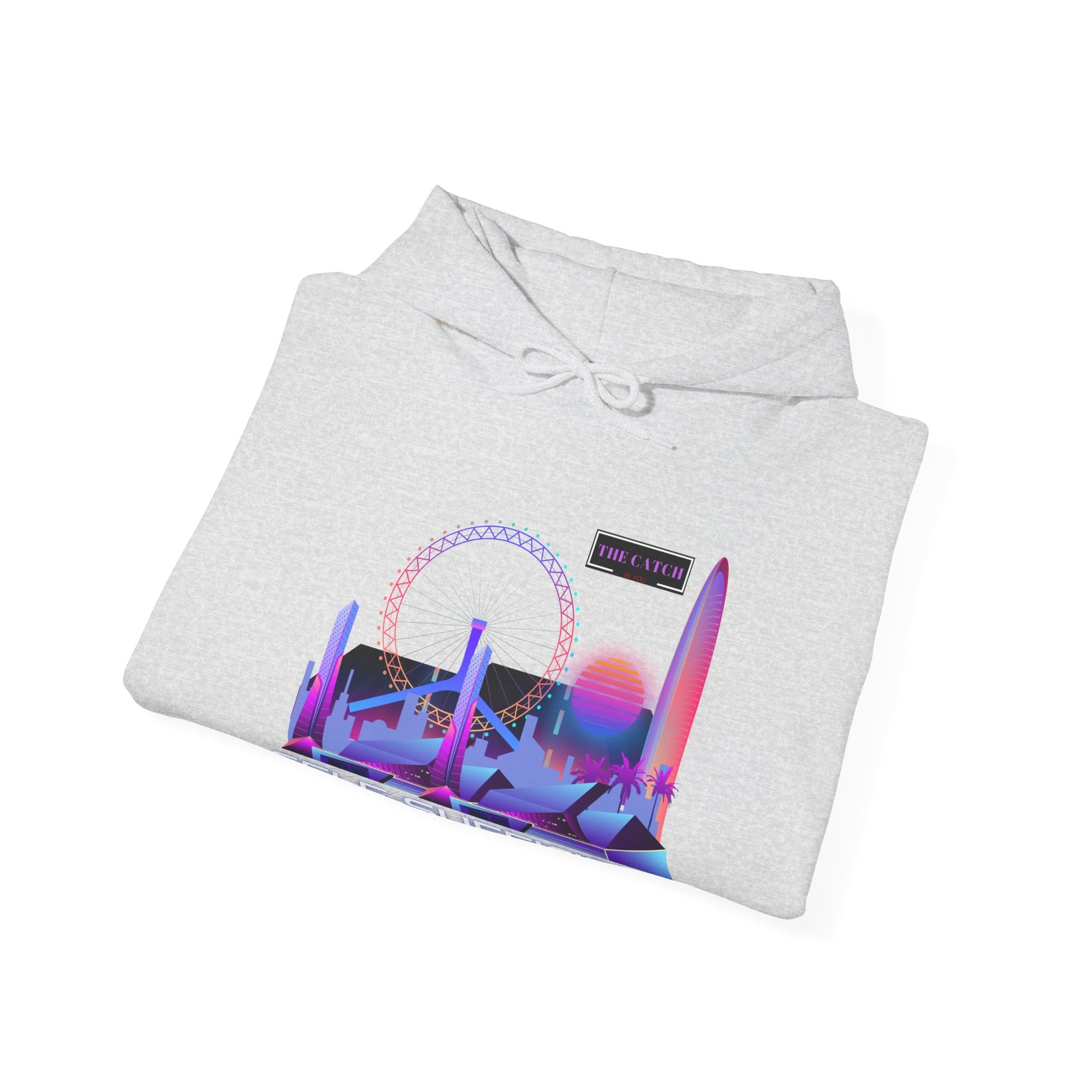 Retro Vibes Hooded Sweatshirt - Comfortable Streetwear, Perfect for Gifts, Relaxed Style, Fashion, Casual Wear - THE CATCH