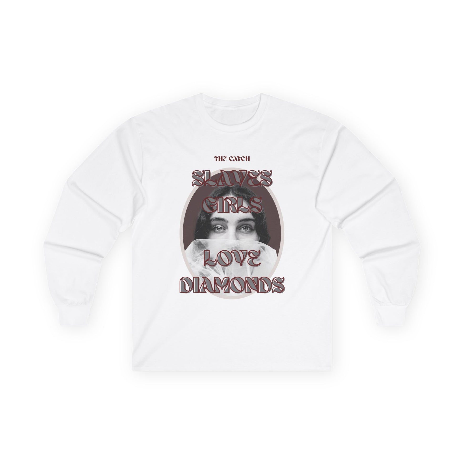'Girls Love Diamonds' Long Sleeve Tee - Stylish Cotton Shirt for Fashion Lovers - THE CATCH