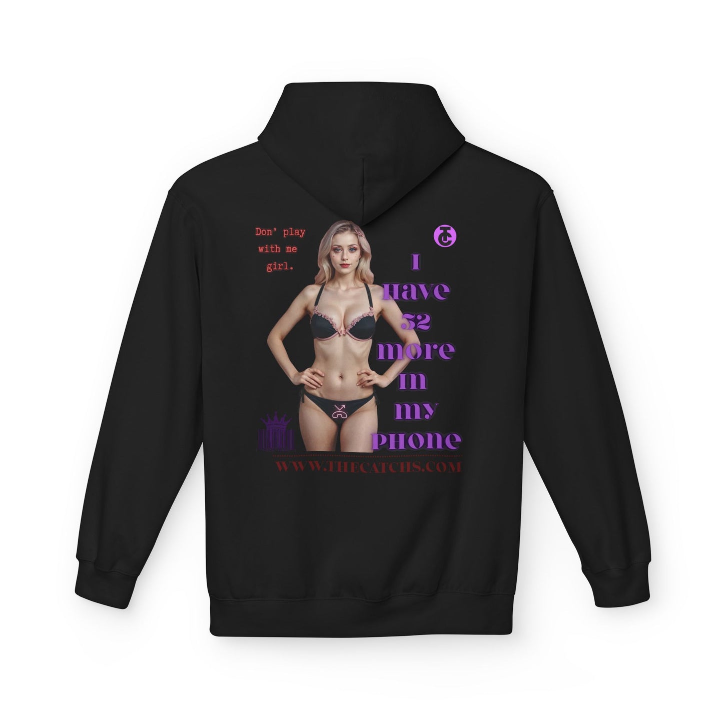 Trendy Fleece Hoodie for Everyday Style | Casual Wear, Gift for Her, Graphic Hooded Sweatshirt, Unique Fashion Statement - THE CATCH