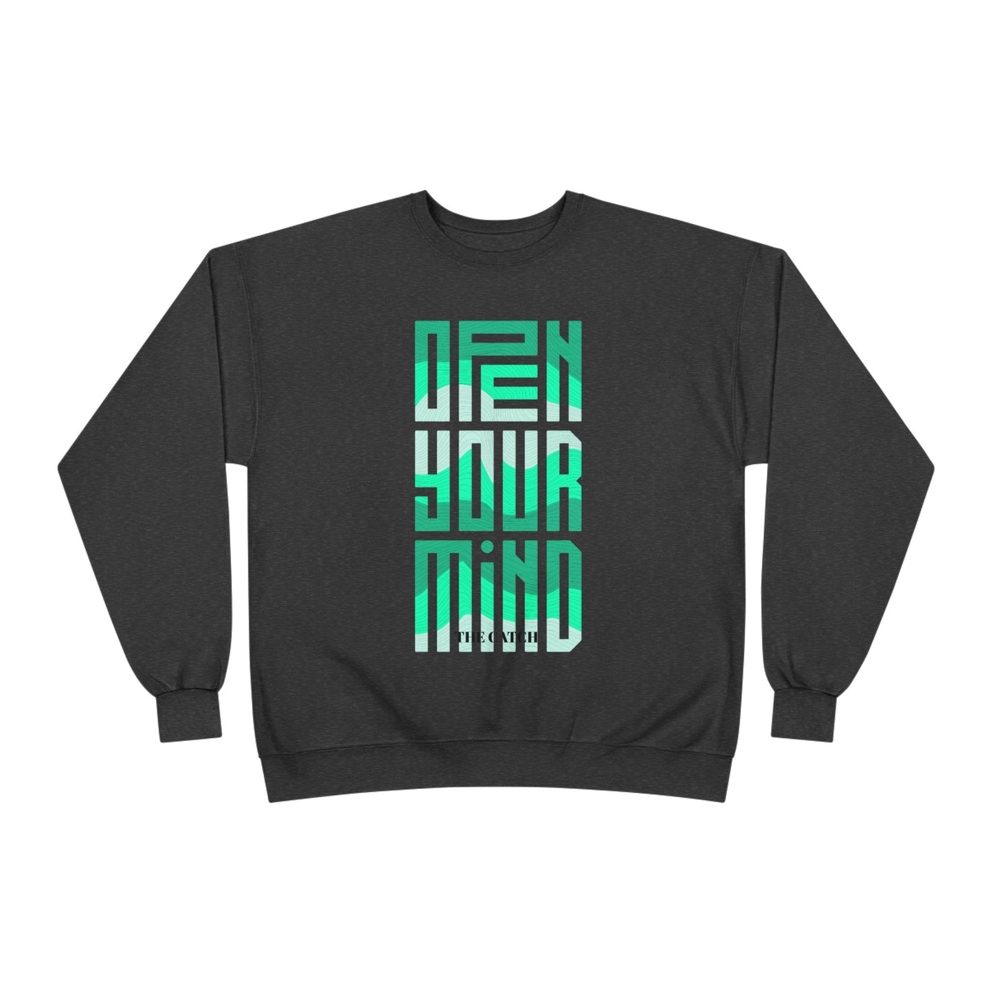 Open Your Mind Eco-Friendly Sweatshirt | Minimalist Graphic Crewneck - THE CATCH
