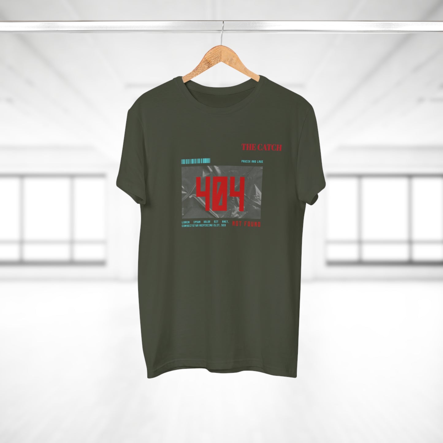 404 Not Found Graphic T-Shirt for Men - Casual Retro Tee