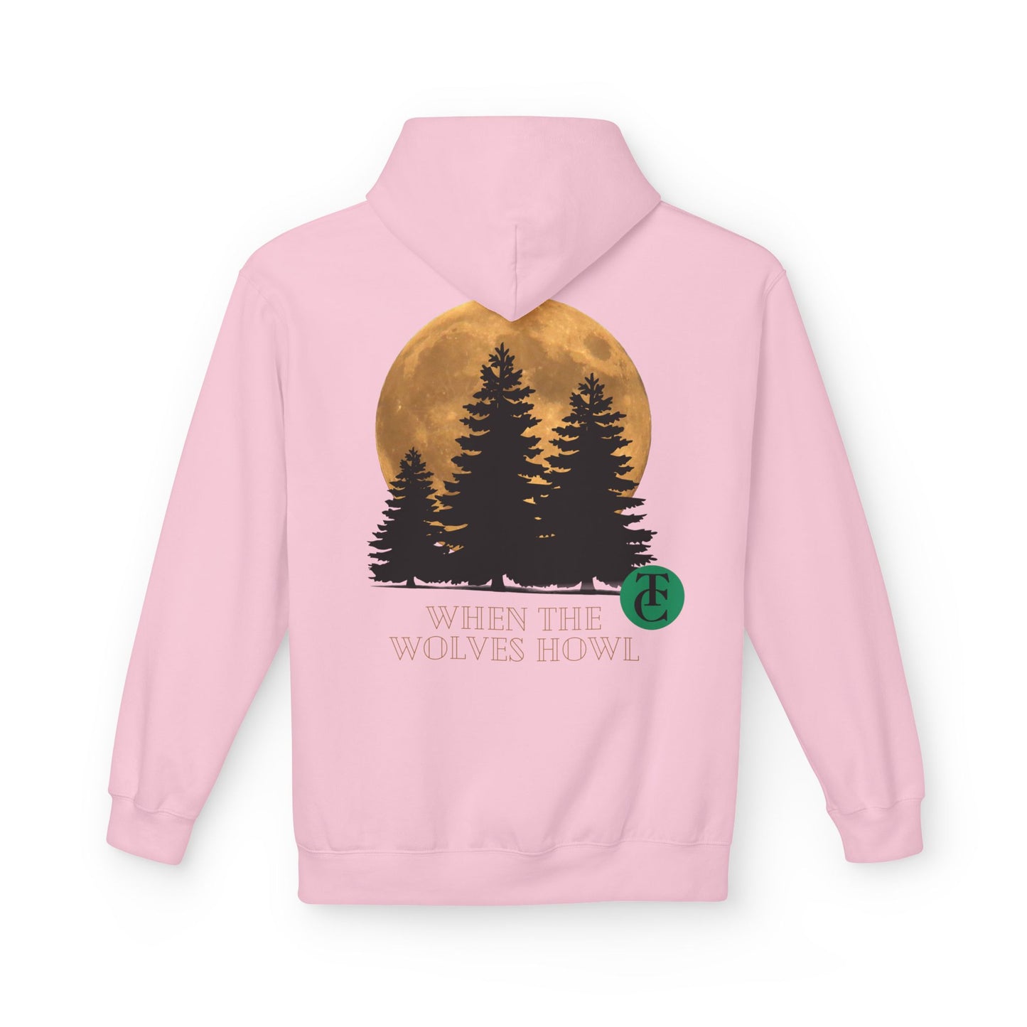 Midweight Softstyle Fleece Hoodie - 'When the Wolves Howl' Design