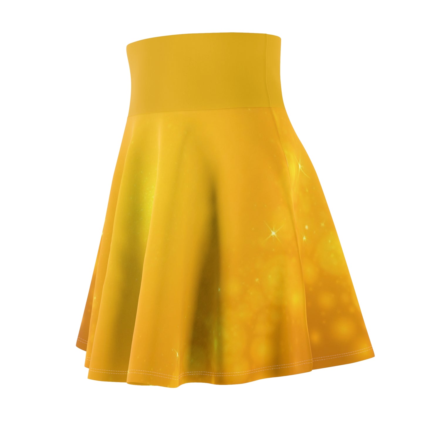 Sunshine Yellow Women's Skater Skirt - Cheerful, Versatile, Perfect for Summer, The Catch Skirt, Festival Fashion, Casual Chic - THE CATCH