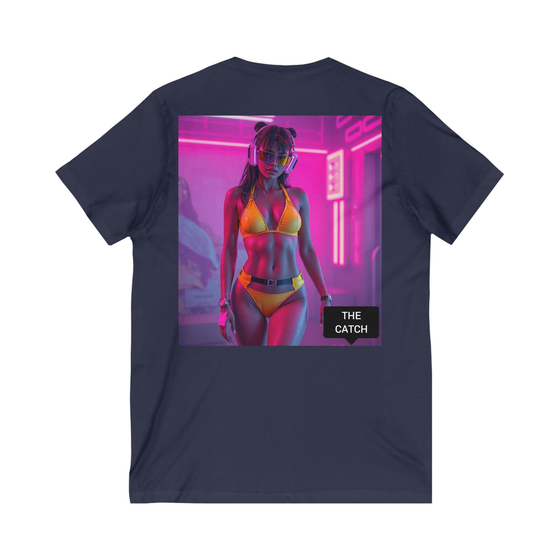 Unisex Jersey Short Sleeve V-Neck Tee - THE CATCH