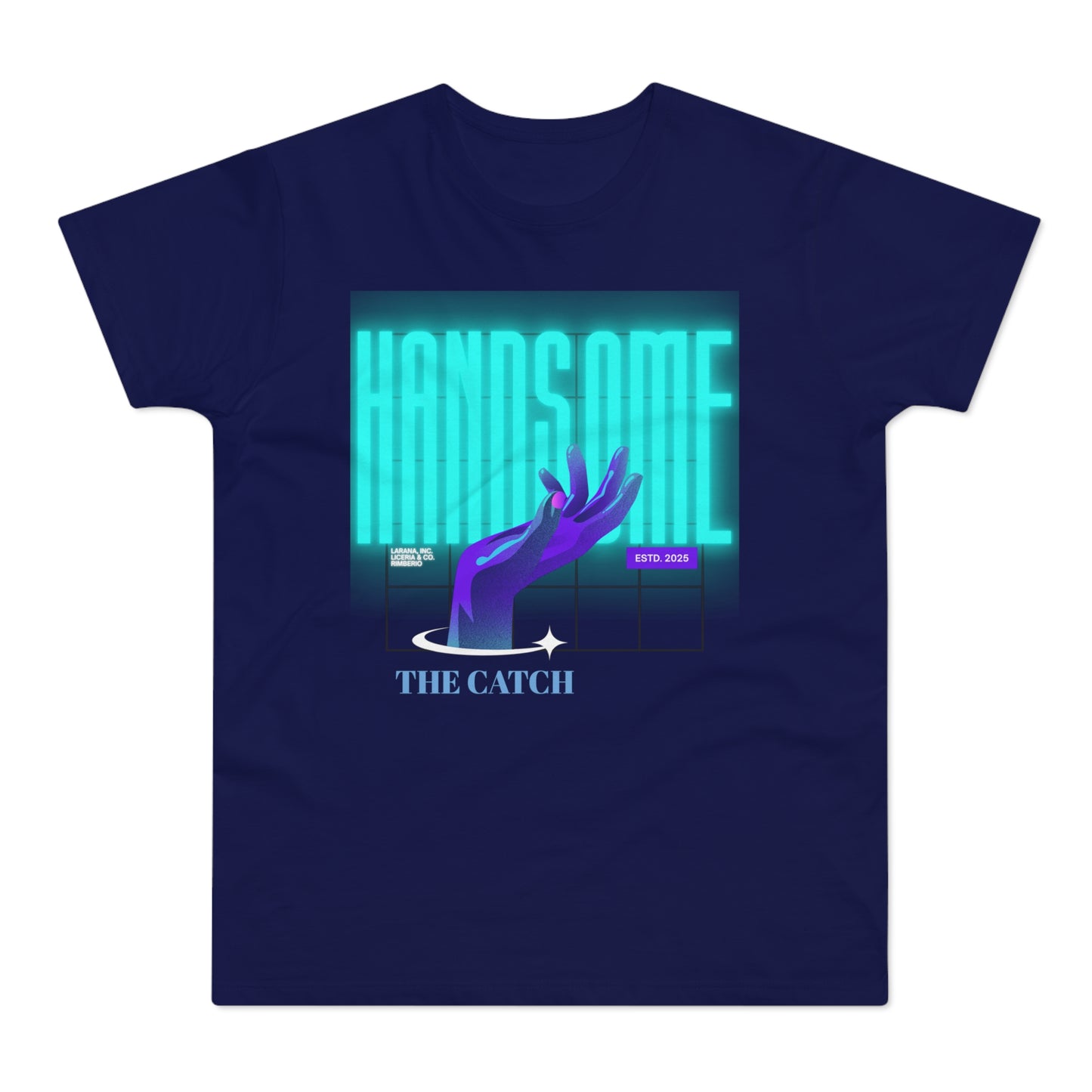 Stylish Graphic Tee for Men - 'Handsome' Design - THE CATCH