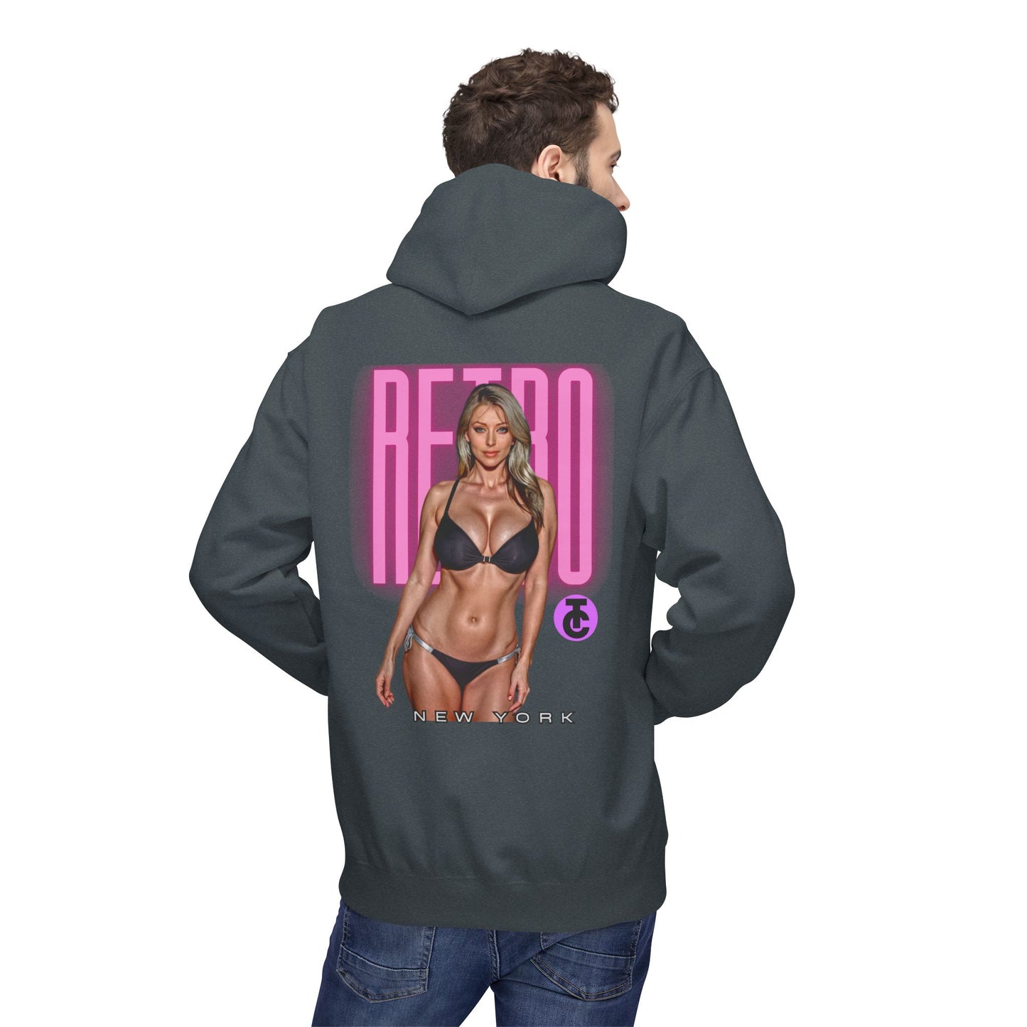 Retro New York Fleece Hoodie, 80s Style Sweatshirt, Vintage Hoodie, Casual Streetwear, Trending Fashion