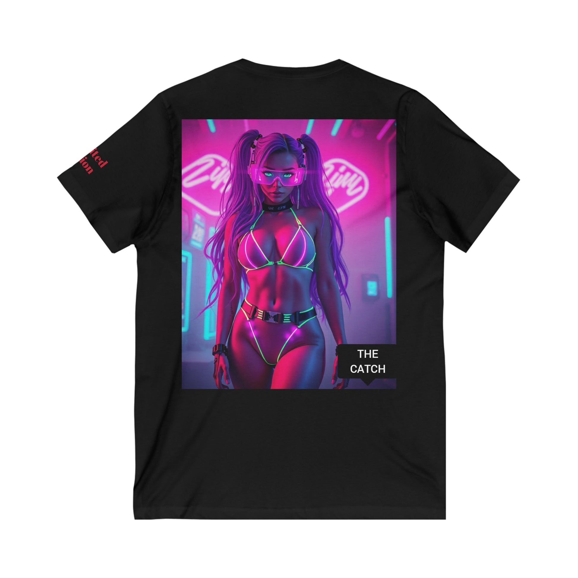 Unisex Jersey Short Sleeve V-Neck Tee - THE CATCH