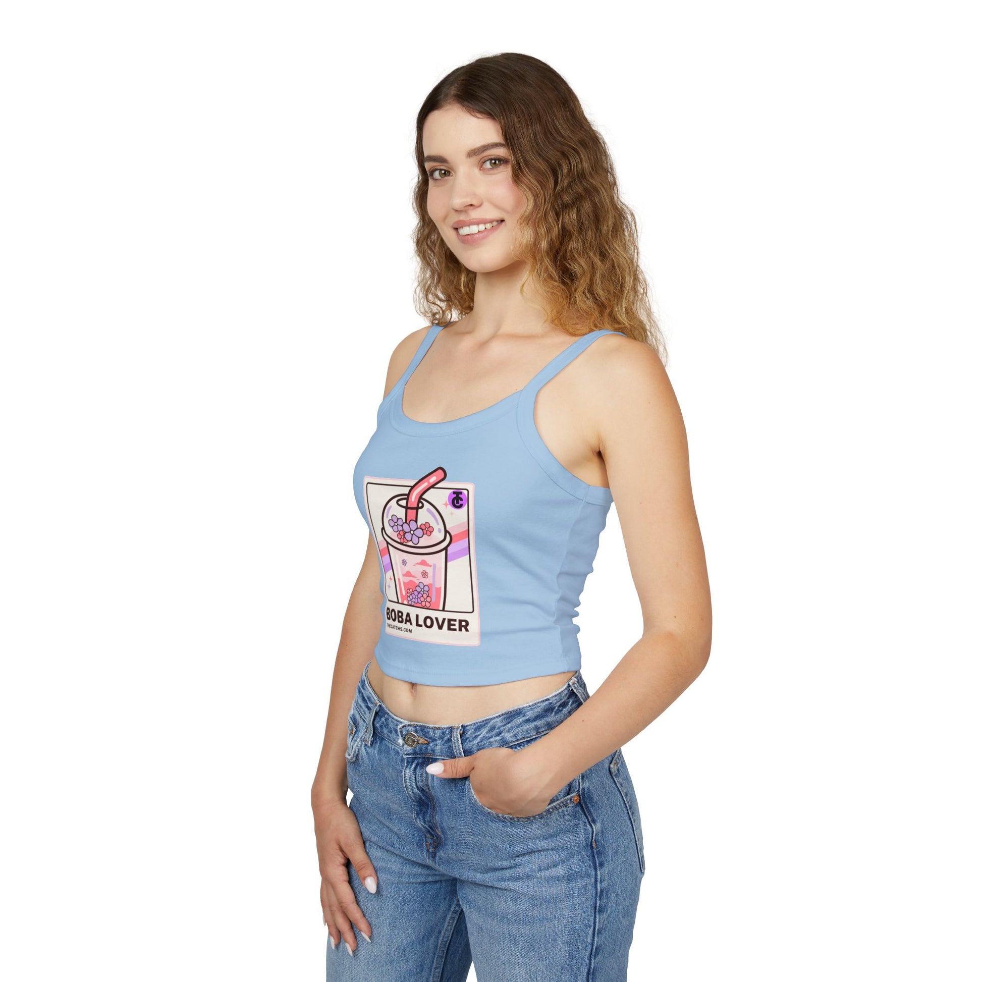 Boba Lover Women's Spaghetti Strap Tank Top | Cute Summer Top, Bubble Tea Apparel, Gift for Boba Fans, Casual Wear, Hot Weather Style - THE CATCH
