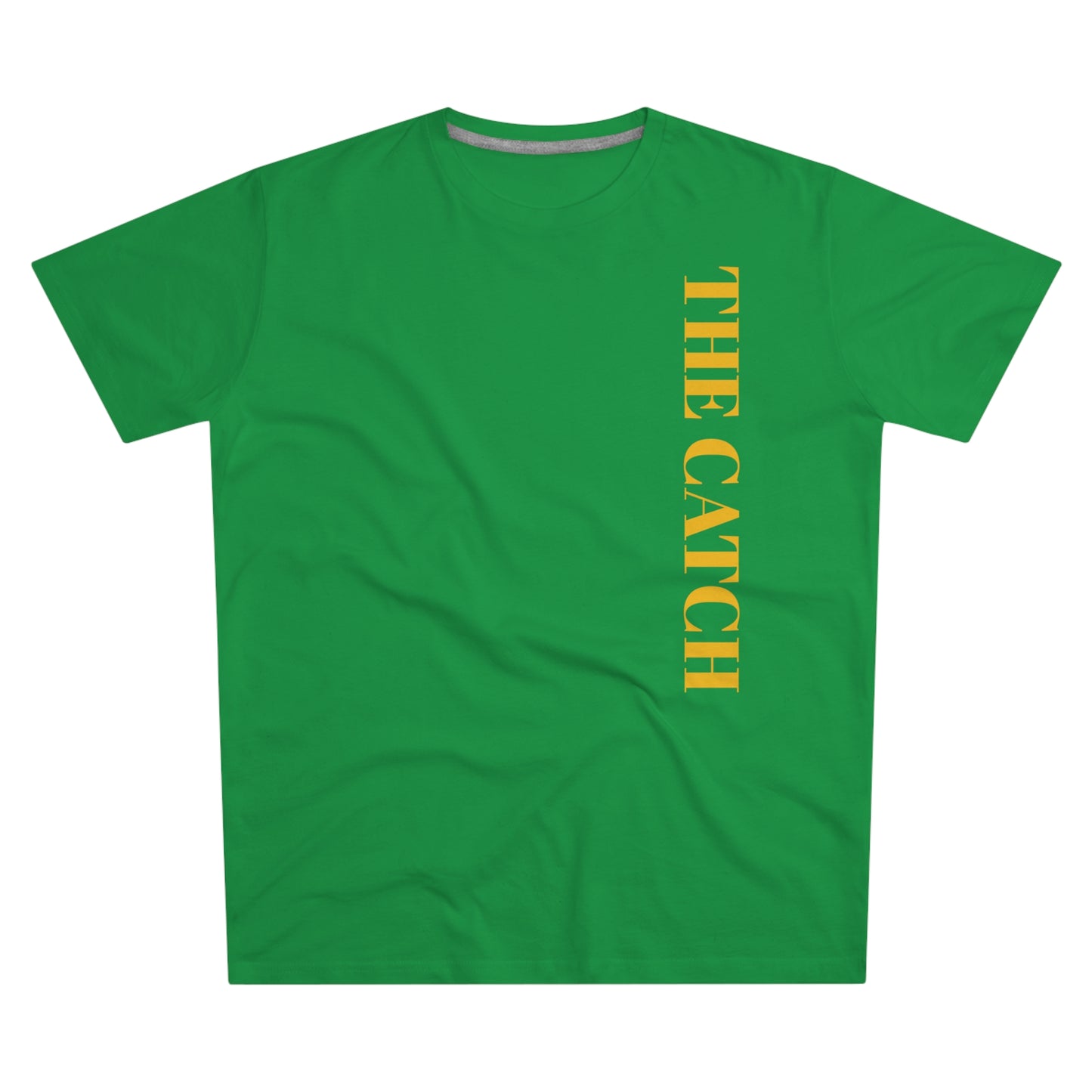 Urban Fashion Men's Modern-fit Tee - 'THE CATCH' Graphic Shirt for Trendsetters - THE CATCH