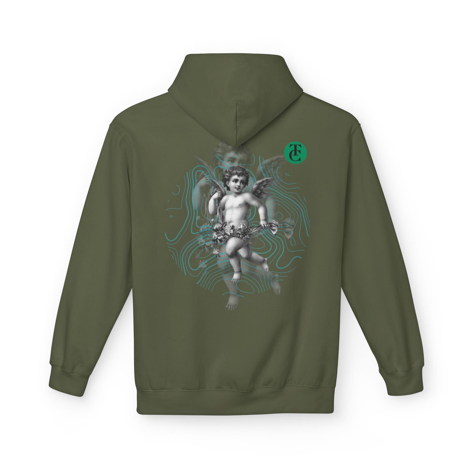 Fleece Hoodie with Cupid Design - Softstyle, Comfortable, Perfect for Casual Wear - THE CATCH