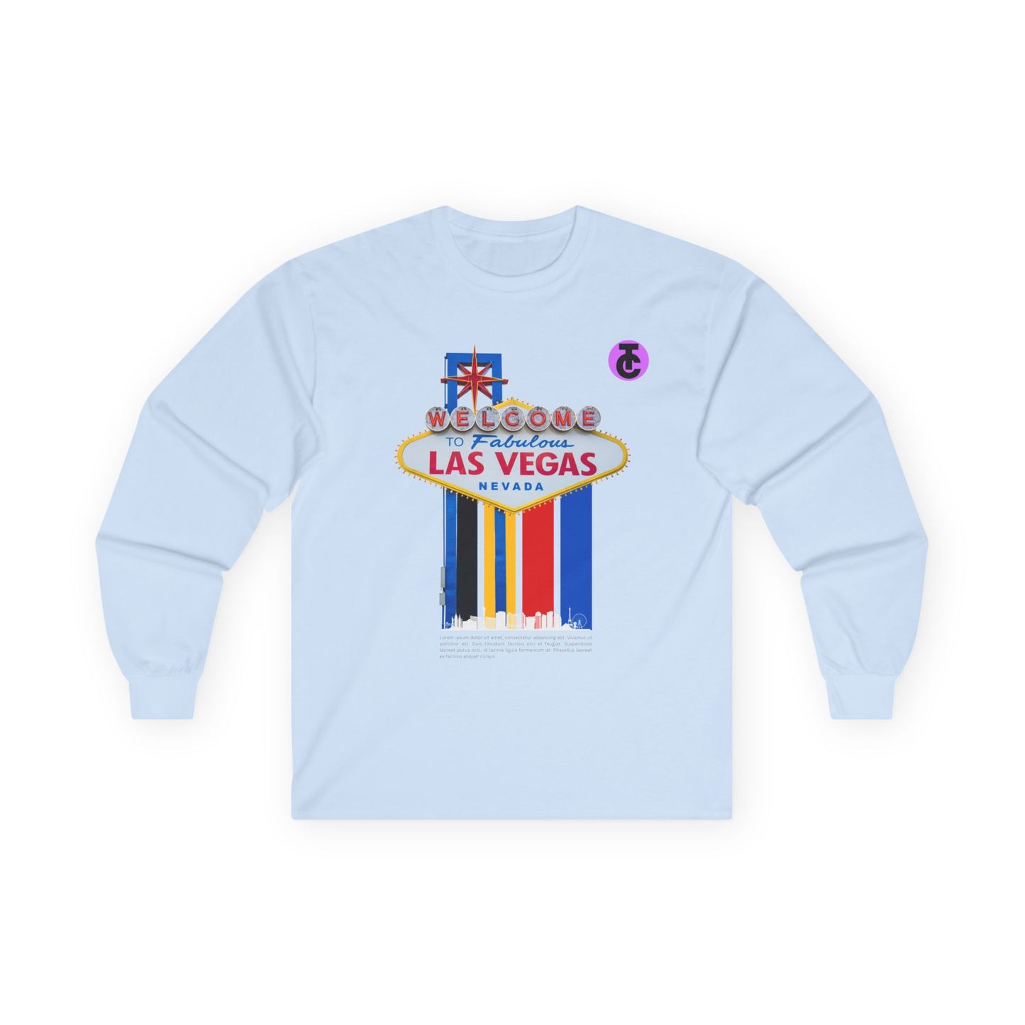 Las Vegas Welcome Long Sleeve Tee - Fun Travel Shirt - THE CATCH