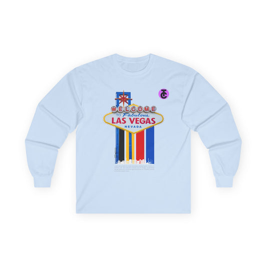Las Vegas Welcome  Long Sleeve Tee - Fun Travel Shirt