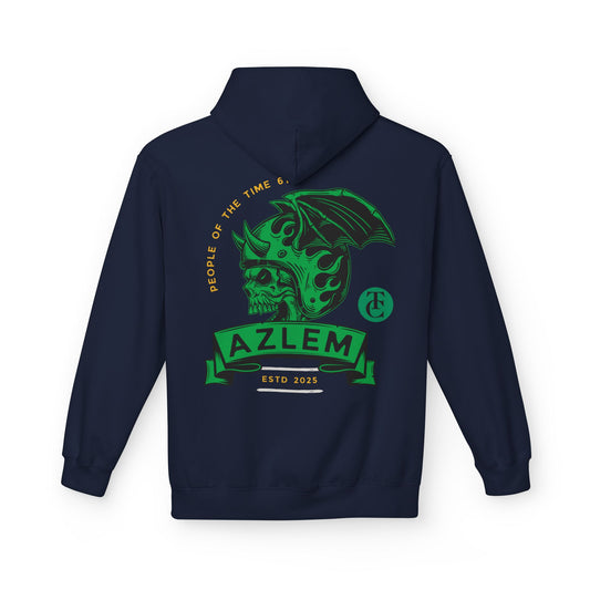 Midweight Softstyle Fleece Hoodie - Azlem Skull Design - THE CATCH