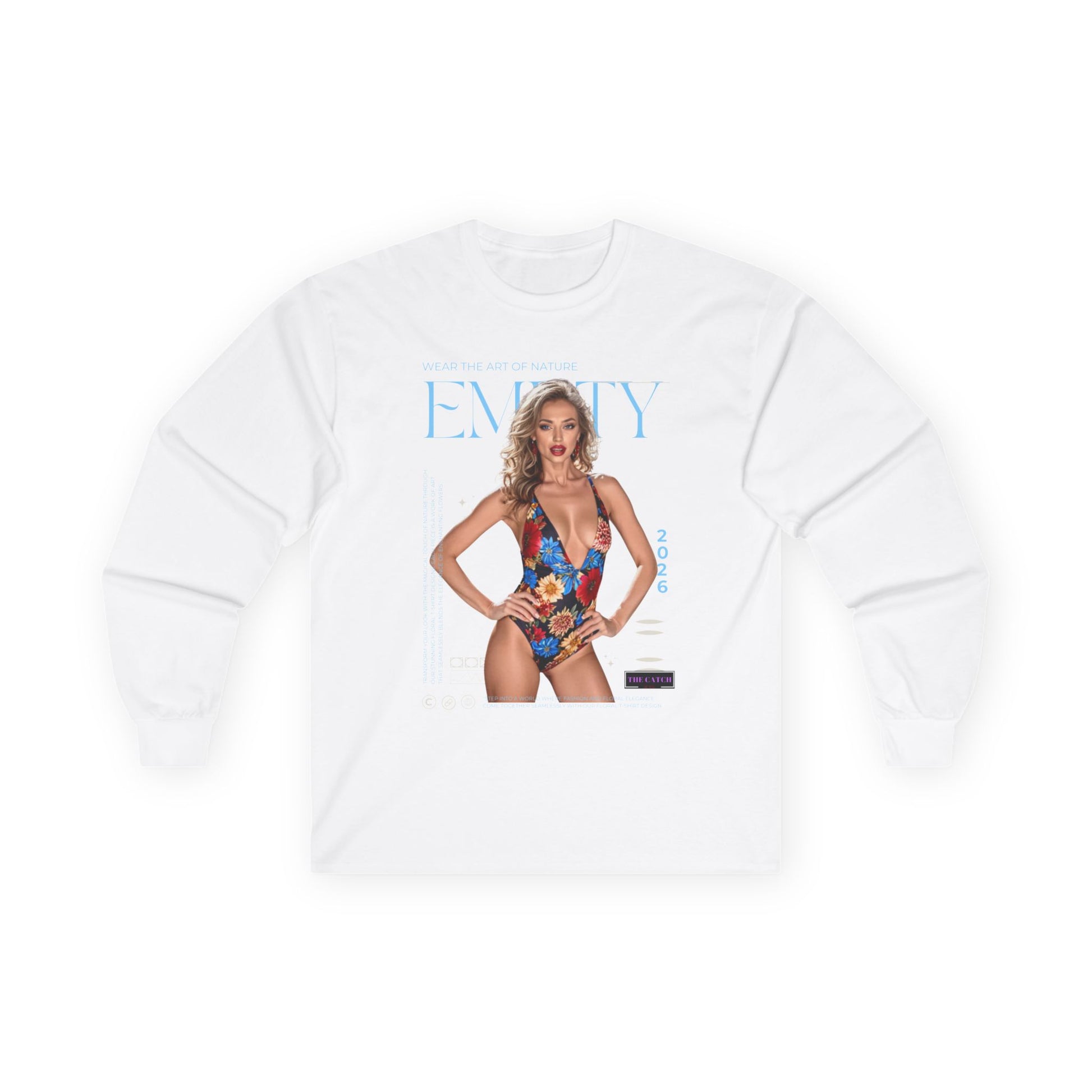 Embody Your Style: Ultra Cotton Long Sleeve Tee with Fashion Graphic - THE CATCH