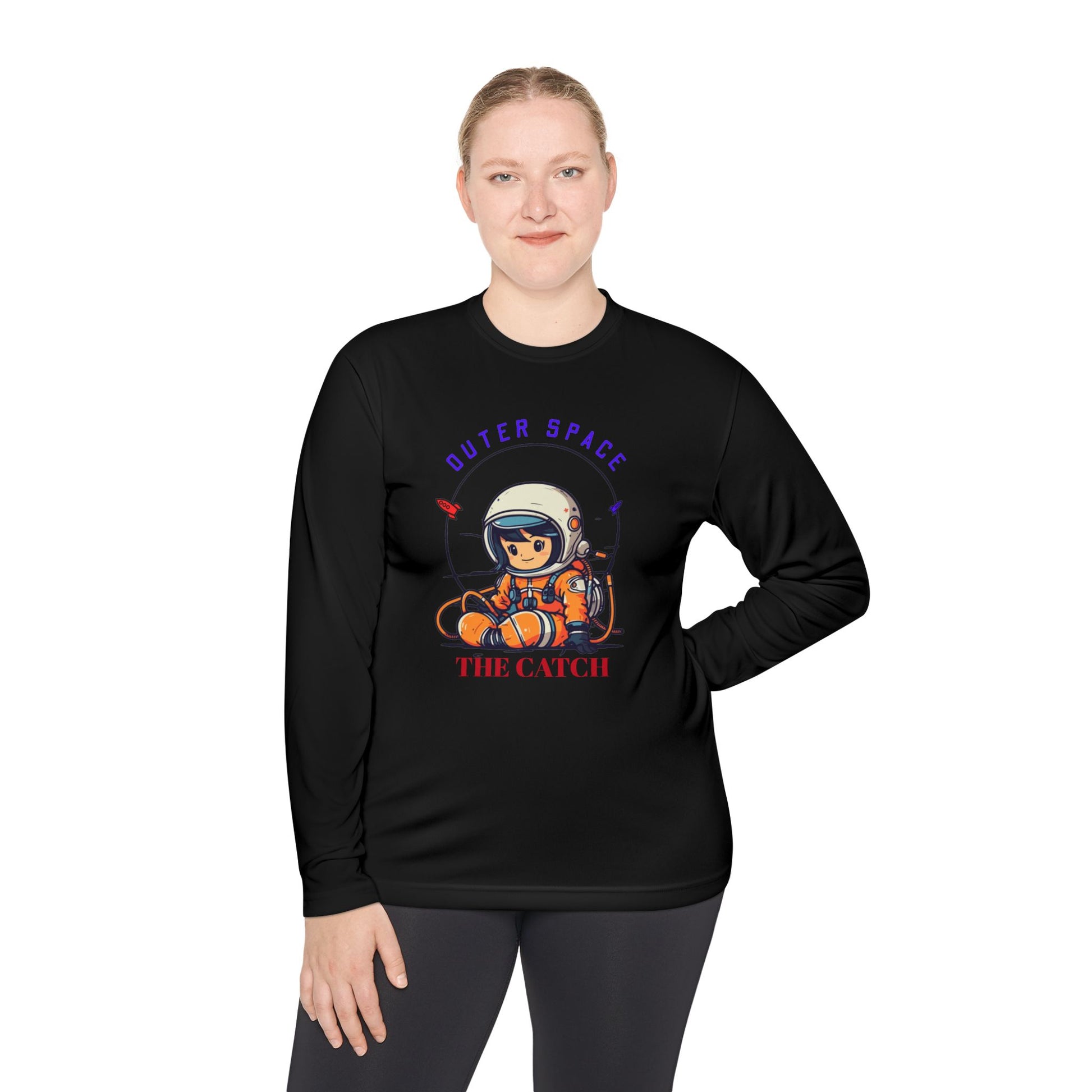 Outer Space Astronaut Lightweight Long Sleeve Tee - THE CATCH