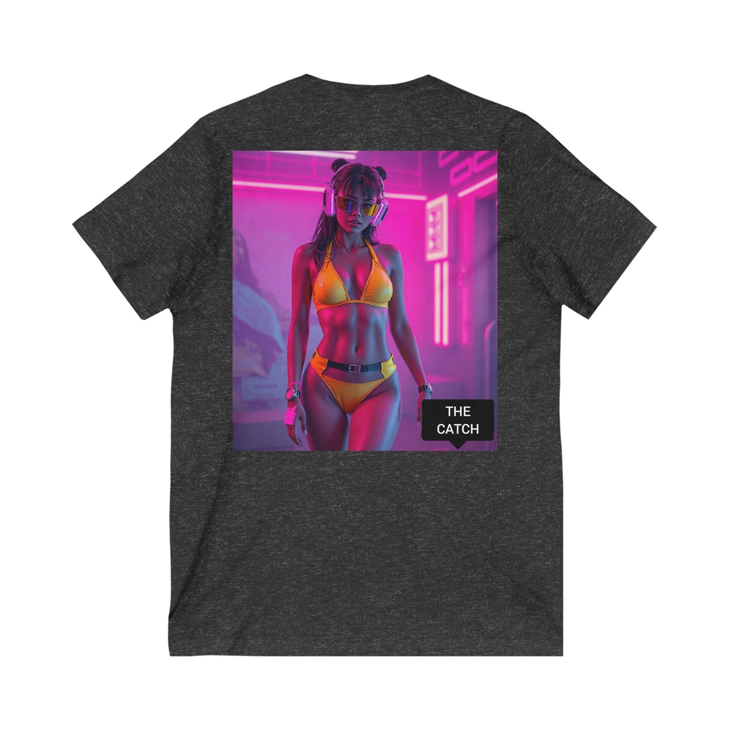 Unisex Jersey Short Sleeve V-Neck Tee - THE CATCH