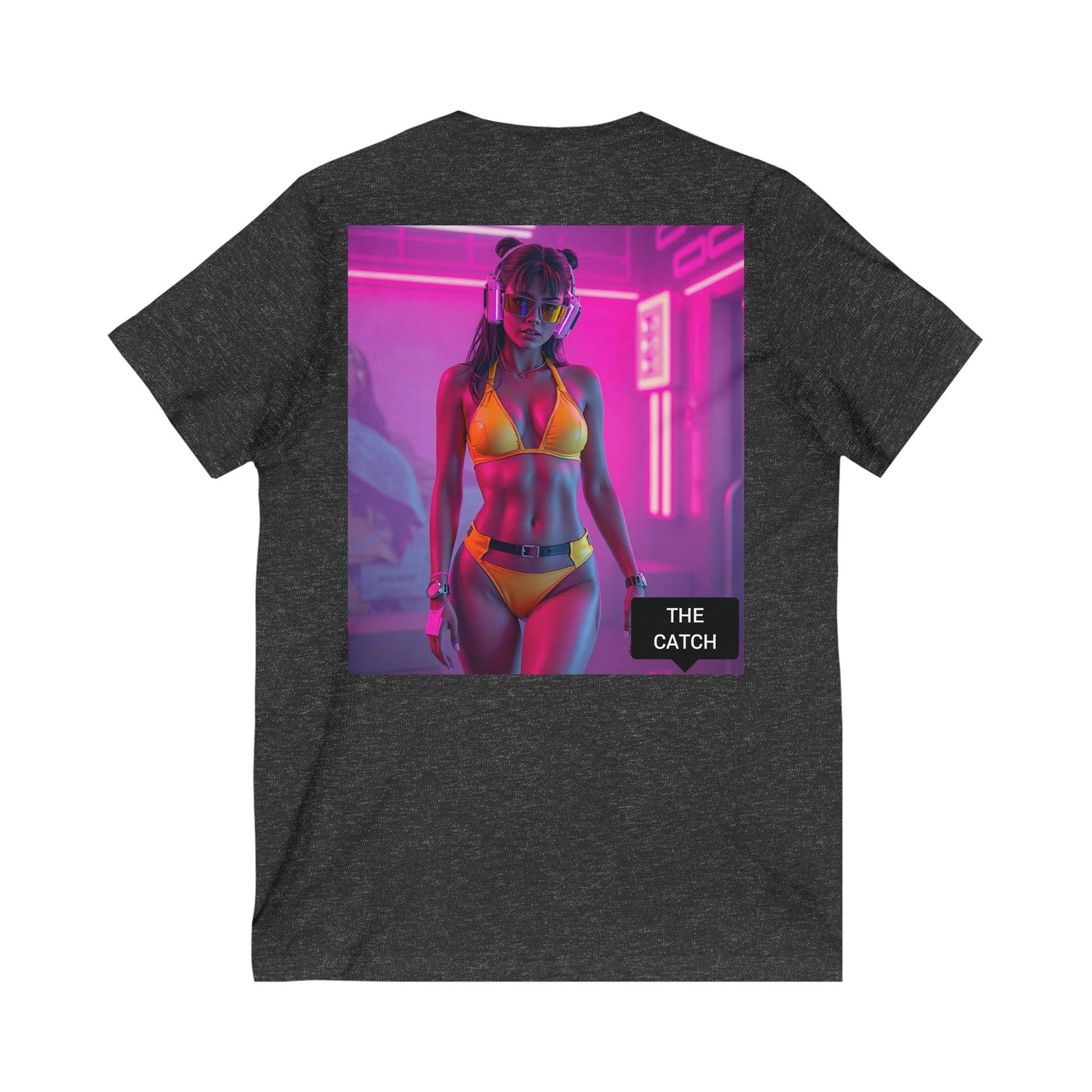 Unisex Jersey Short Sleeve V-Neck Tee - THE CATCH