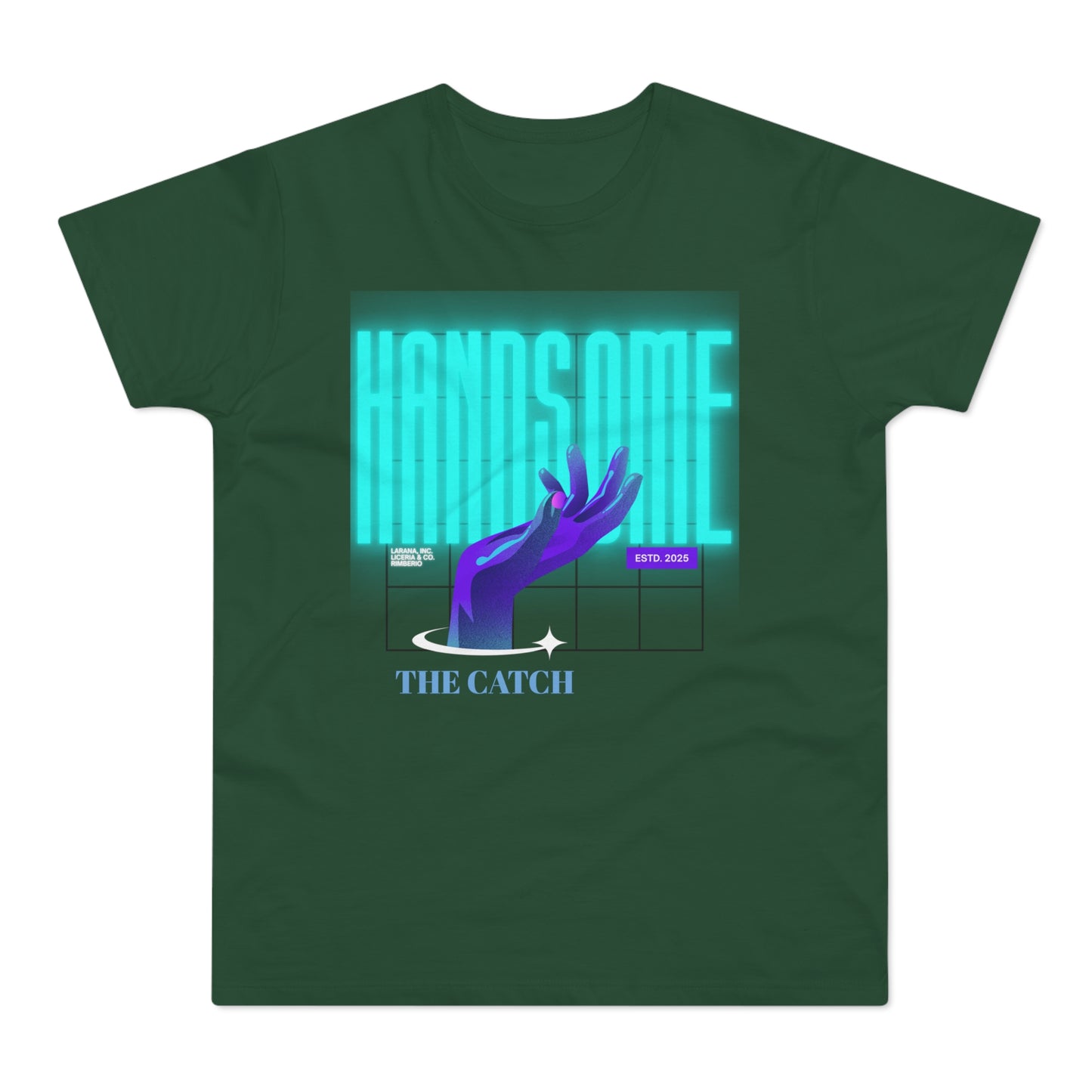 Stylish Graphic Tee for Men - 'Handsome' Design - THE CATCH