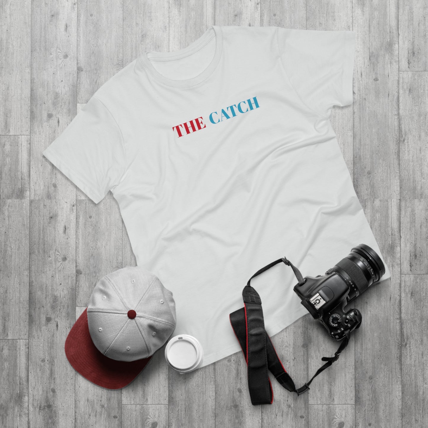 Men's Graphic T-Shirt - "The Catch" with Skull Design