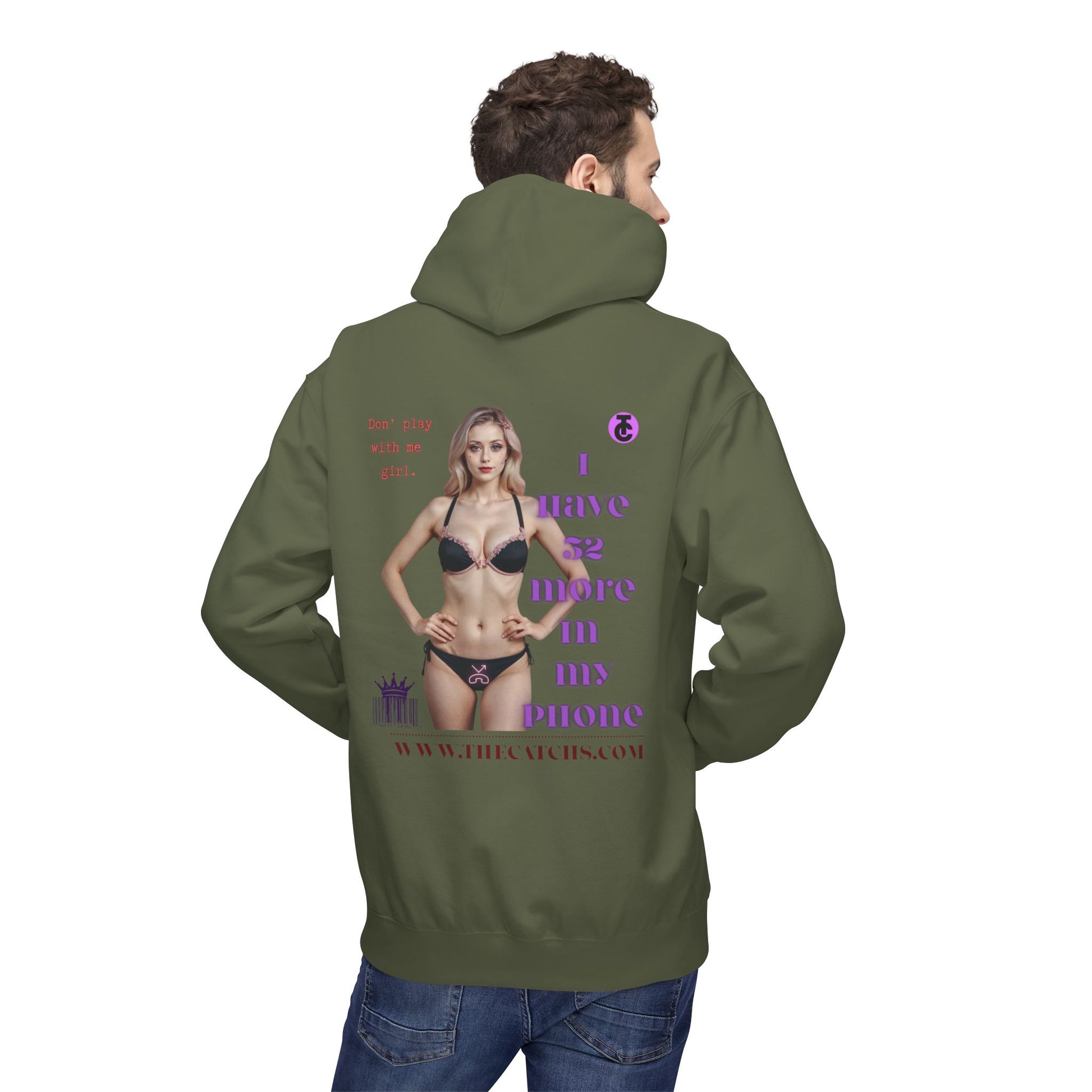 Trendy Fleece Hoodie for Everyday Style | Casual Wear, Gift for Her, Graphic Hooded Sweatshirt, Unique Fashion Statement - THE CATCH