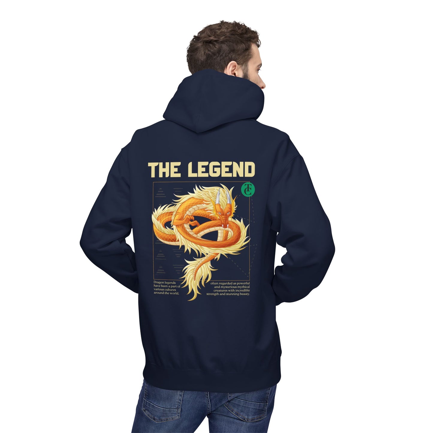 The Legend Dragon Hoodie - Midweight Softstyle Fleece