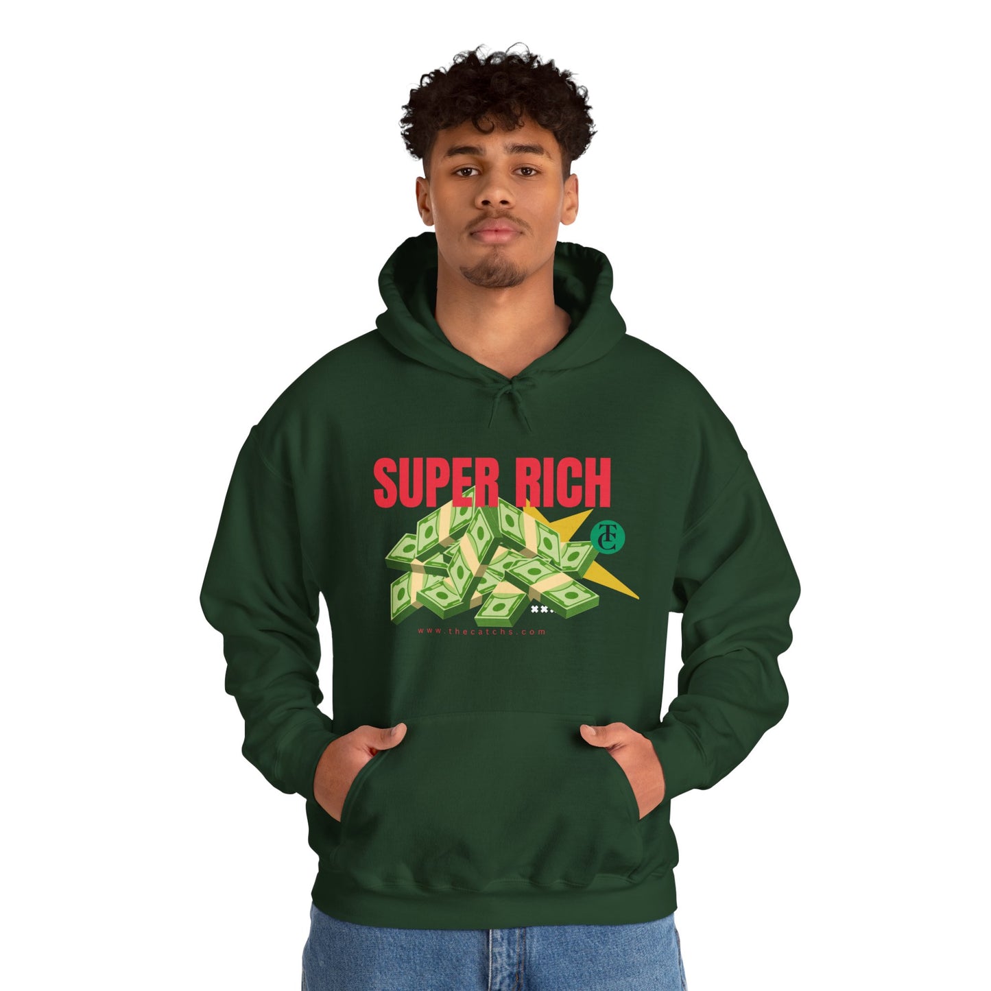 Super Rich Hoodie: Casual, Trendy Sweatshirt for Wealth Enthusiasts, Perfect Gift for Birthdays, Graduations, Holidays