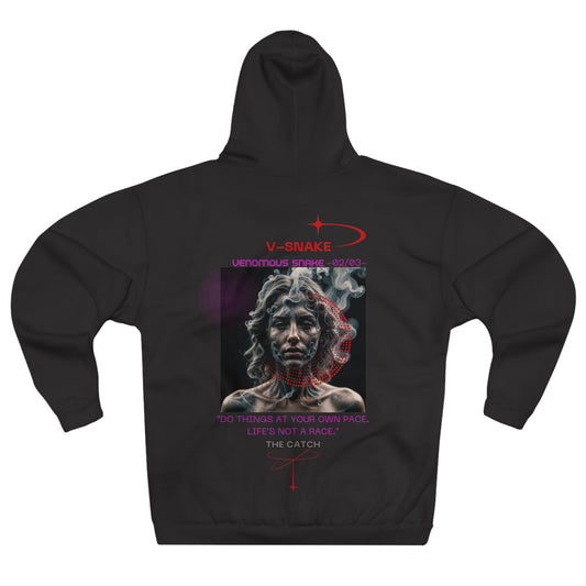 Pullover Hoodie - 'The Catch' Venomous Snake Design - Motivational Statement Gear - THE CATCH