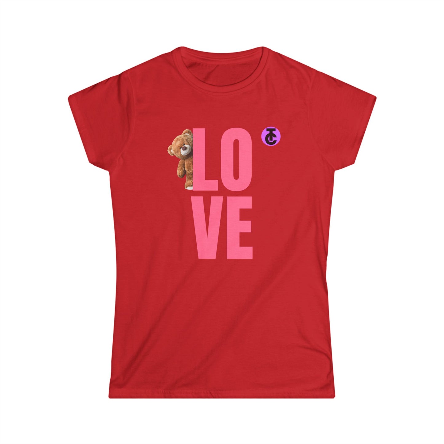 Women's Love Bear Tee - Cute Gift for Her, Casual Style, Birthday Shirt, Friendship Day, Cozy Wardrobe Essential - THE CATCH