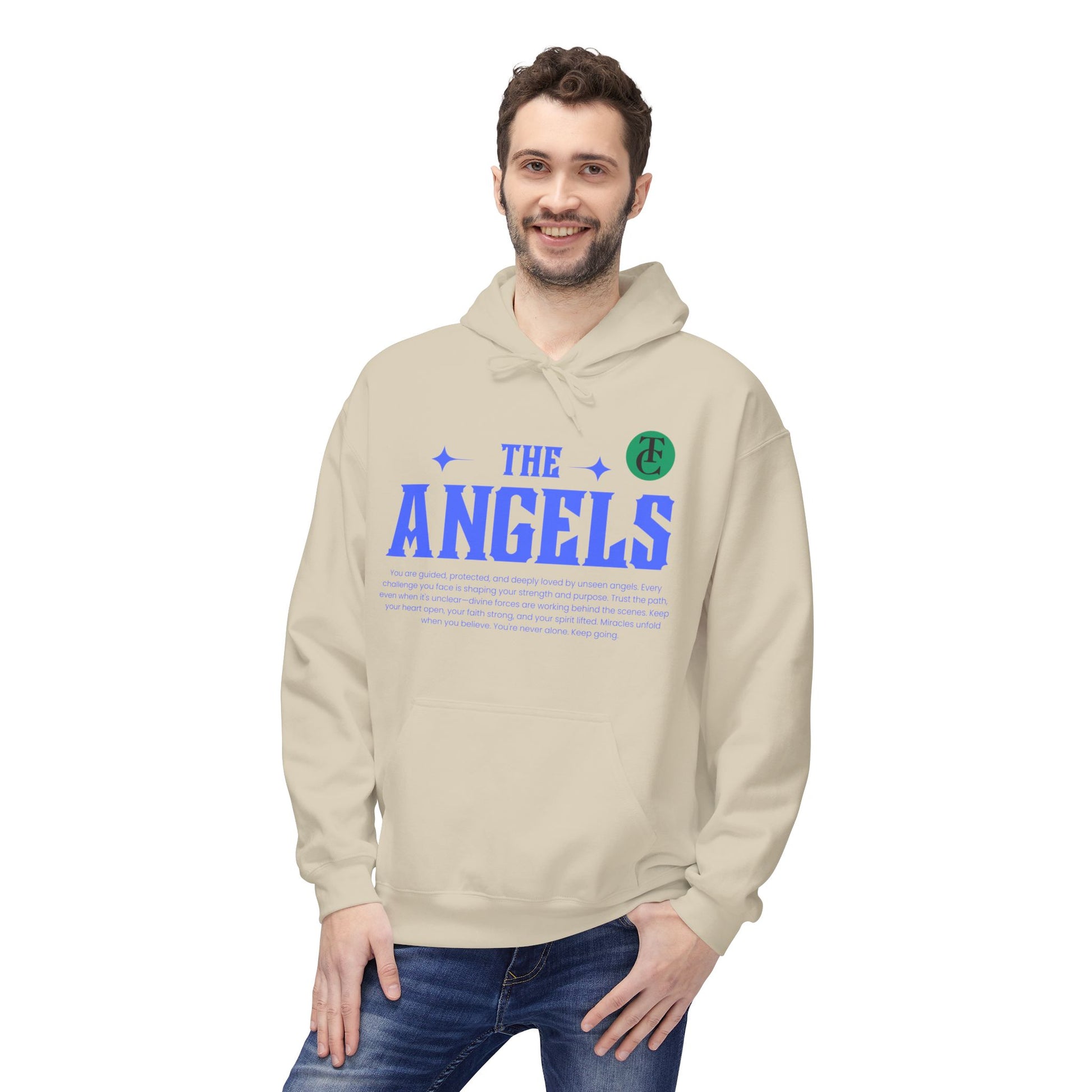 Angels Graphic Hoodie -Midweight Softstyle Fleece for Casual Comfort - THE CATCH