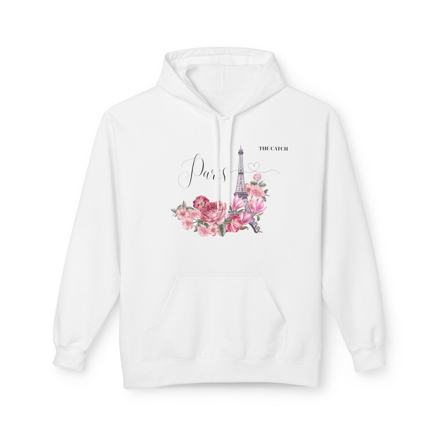 Paris Floral Graphic Hoodie - Softstyle Midweight Fleece - THE CATCH