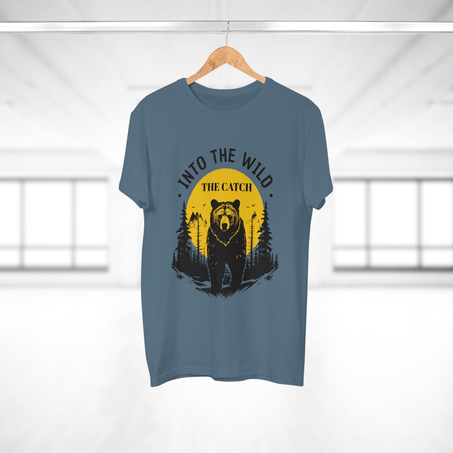Men's Outdoor Adventure T-Shirt | Into the Wild Bear Design