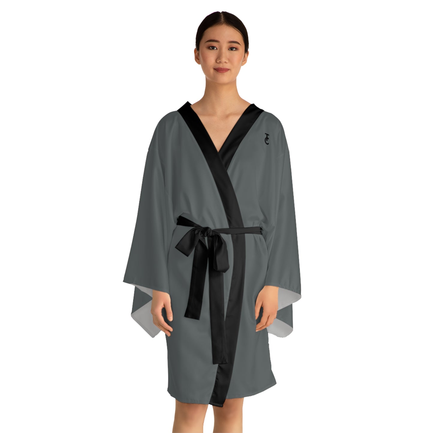 Chic Long Sleeve Kimono Robe, Cozy Loungewear, Stylish Sleepwear, Elegant Gift for Her, Spa Day Essentials, Unique Homewear - THE CATCH