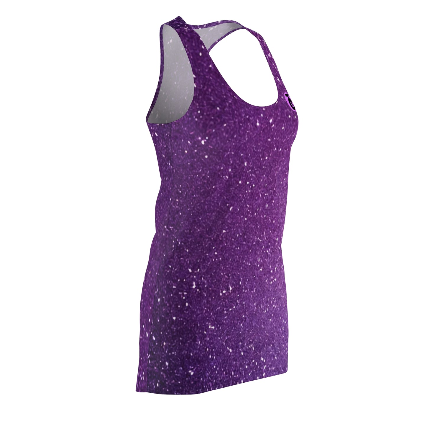 Sparkling Purple Racerback Dress, Summer Outfit, Festival Wear, Beach Cover-Up, Boho Style, Vacation Dress, Comfortable Casual Dress - THE CATCH